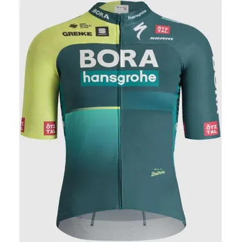 cyklistický dres SPORTFUL Cyklistický dres s krátkým rukávem - BORA 2024 - zelená/světle zelená