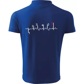 Pánská košile Moto EKG řazení - Polokošile pánská Pique Polo 203 - 4XL ( Královská modrá )