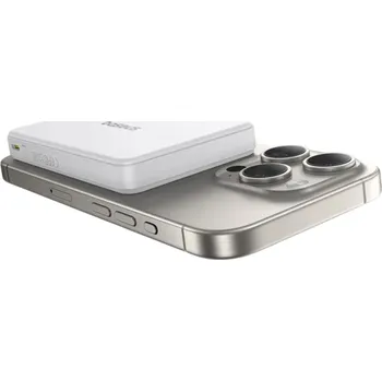 Powerbanka Baseus Qi2 magnetická powerbanka 10000mAh 15W bezdrátové nabíjení 22,5W kabel USB-C Power Delivery iPhone 16 15 14 13 12 Pro Max bílá
