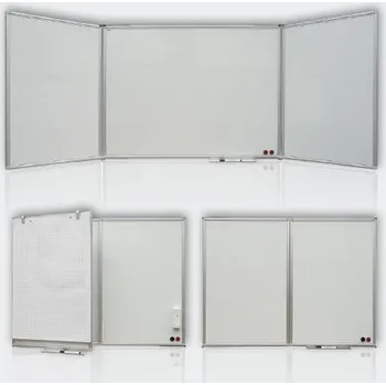 Kancelář 2x3 Triptych lakovaný bílý 180x120/360