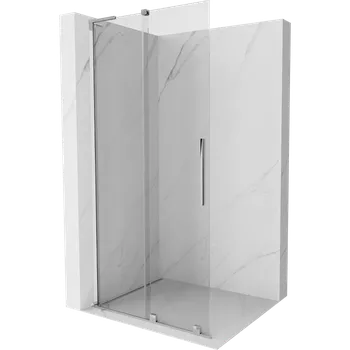 Mexen Velar L sprchová stěna posuvná Walk-in 110 x 200 cm, transparentní 8 mm, chrom - 871-110-003-03-01 Sprchové stěny