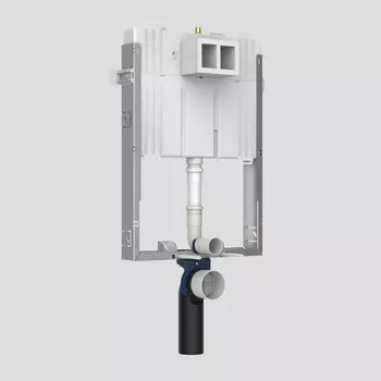 splachovač SANIT INEO IN 80 montážní modul pro závěsné WC zúžený , stavební hloubka 80mm