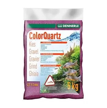 Dekorace do akvária DENNERLE Písek Color-Quarzkies fialový 5 kg