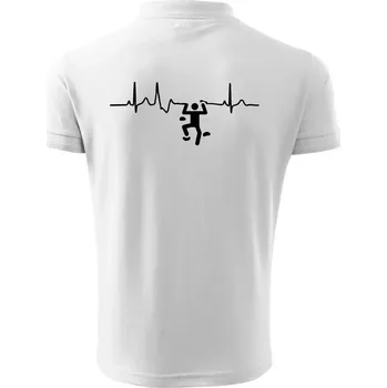 Pánská košile EKG lezecká stěna - Polokošile pánská Pique Polo 203 - 3XL ( Bílá )