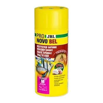 Krmivo pro rybičky JBL Krmivo ProNovo Bel Flakes M, 250 ml