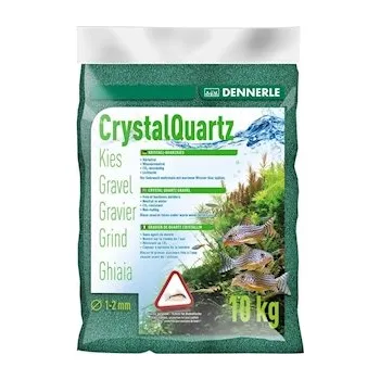 Dekorace do akvária DENNERLE Písek Kristall-Quarzkies 10 kg, 1-2 mm, mechově zelená