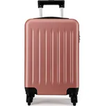 Zlato-růžový odolný plastový cestovní kufr "Defender" - vel. L