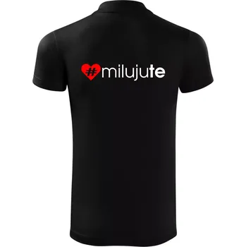 Pánská košile Miluju tě - Polokošile Victory sportovní (dresovina) - XL ( Černá )