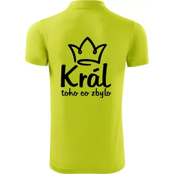 Pánská košile Král toho co zbylo - Polokošile Victory sportovní (dresovina) - 3XL ( Limetková )
