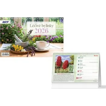 Kalendář Kalendář stolní Léčivé bylinky 2026 / 23cm x 23cm / 1061656