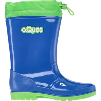 Chlapecká obuv Chlapecké holínky AQUOS RASTY J COLLAR 30 Modrá, Zelená