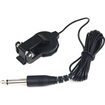 Klasická kytara Audio jack kabel s klipsem pro akustickou kytaru 2,8 m Černý přenosový kabel Snadné připojení nástroje Zvukový výstup Bez nutnosti úprav