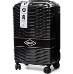 Černý extravagantní skořepinový kufr "Shiny" - vel. L