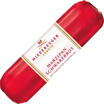 Čokoláda Niederegger Marzipan Schwarzbrot Chlebíček plněný marcipánem v hořké čokoládě 75g
