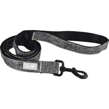 Vodítko pro psa Šedé textilní vodítko z recyklovaného materiálu, 1.5×120 cm (Stylové vodítko v šedé barvě vyrobené z kvalitního recyklovaného materiálu. Je lehké, příjemné do ruky. Díky pevné karabině je i přes svou jemnost bezpečné a praktické.)