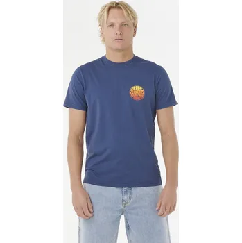 Pánská móda Tričko Rip Curl WETTIE PASSAGE ICON TEE Light Navy velikost S