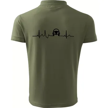 Pánská košile EKG řidič - Polokošile pánská Pique Polo 203 - L ( Khaki )