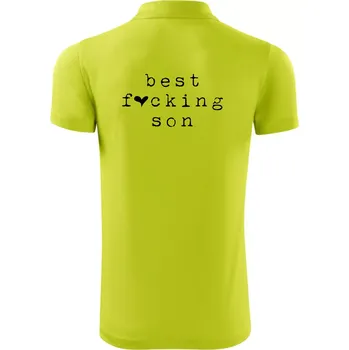 Pánská košile Best fucking son - Polokošile Victory sportovní (dresovina) - L ( Limetková )