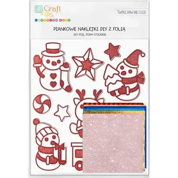 kreativní sada DP Craft Fóliové pěnové nálepky 11ks sněhulák