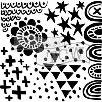 The Crafter s Workshop, Inc. Šablona 12"x12" 30,5x30.5cm Positivity