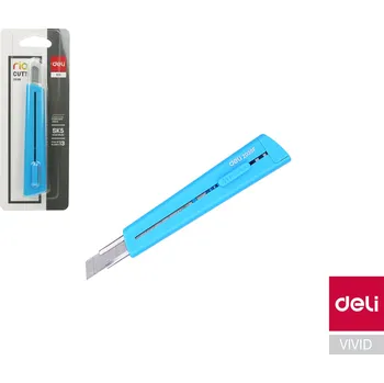 Nůž 126mm odlamovací DELI E2038 modrý