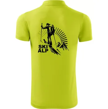 Pánská košile Skialp trip - Polokošile Victory sportovní (dresovina) - XL ( Limetková )