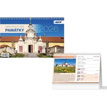 Kalendář Kalendář stolní Národní kulturní památky 2026 / 23cm x 23cm / 1061673