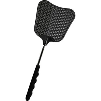 Plácačka na mouchu Teleskopická plácačka na mouchy 29–65 cm Odolná plastová raketa z PP+PVC s nerezovou tyčí Domácí nářadí proti hmyzu Komáři Mouchy