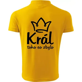 Pánská košile Král toho co zbylo - Polokošile pánská Pique Polo 203 - XL ( Žlutá )