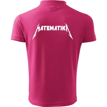 Pánská košile Matematika rock logo - Polokošile pánská Pique Polo 203 - XL ( Purpurová )