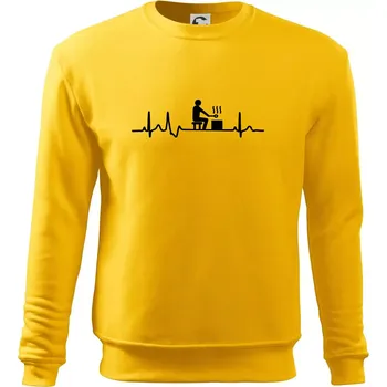 Pánská mikina EKG sauna - Mikina Essential pánská - 2XL ( Žlutá )