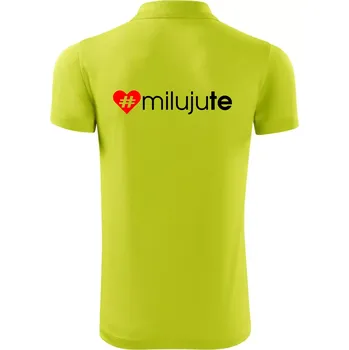 Pánská košile Miluju tě - Polokošile Victory sportovní (dresovina) - 3XL ( Limetková )