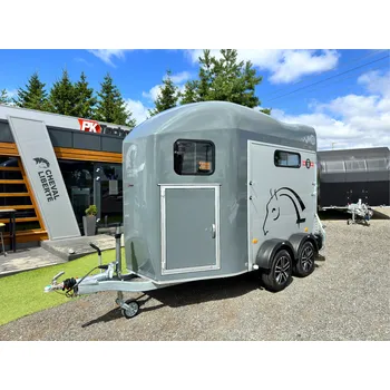 Přívěs pro přepravu koně a skotu Přívěs pro koně CHEVAL LIBERTE GOLD 3®, ŠEDÝ