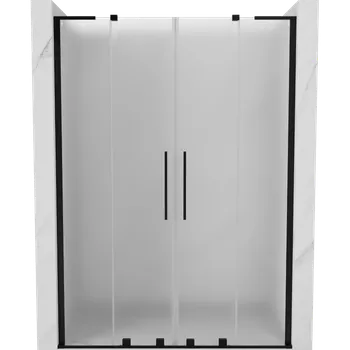 Sprchové dveře Mexen Velar L Duo posuvné sprchové dveře 160 cm, matné, černé - 871-160-003-32-70 Sprchové dveře