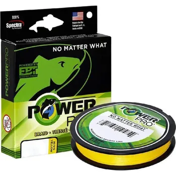 Pletená Šňůra PowerPro Žlutá 135m Průměr vlasce/šňůry: 0,19mm Získejte slevu -5% za registraci v e-shopu