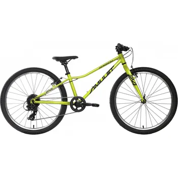 Horské kolo Dětské horské kolo AMULET-24 Speedy SH, fluo yellow/black Žlutá 24