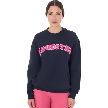 Jezdecká mikina Dámská mikina Equestro s nápisem Navy S