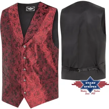 Pánská westernová vesta King Red XL