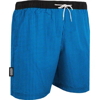 Pánské plavky GUGGEN MOUNTAIN Pánské plavecké kraťasy Style 6 3XL MODRÁ|ČERNÁ