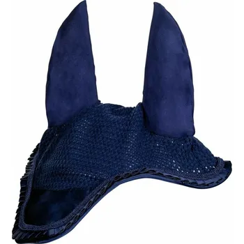 Koňská maska proti hmyzu Čabraka pro koně HKM Monaco Noble Style Modrá FULL