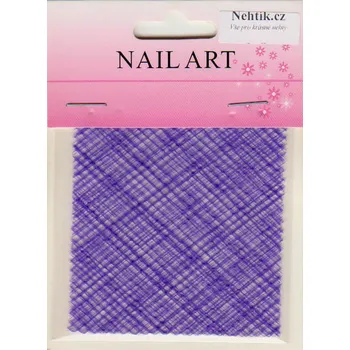 Nailee Barevná síťka se vzorem - fialová