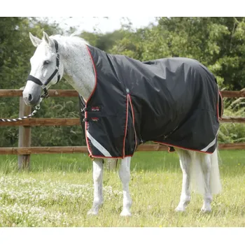 Deka pro koně Nepromokavá deka pro koně s vyšším krkem Premier Equine Buster Hardy 100g Černá 6" (135cm)