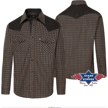 Pánská westernová košile ROGER black S