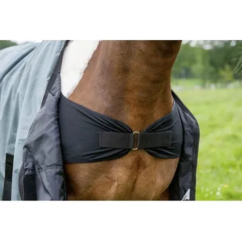 Deka pro koně Nepromokavá výběhová deka HKM High Comfort 100g šalvěj 165