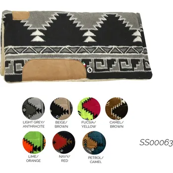 Westernová podsedlová deka Burioni hnědá