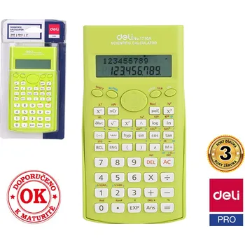Kalkulačka Kalkulačka vědecká DELI E1710A zelená