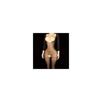 Sexy bodystocking s odhalenými ňadry One Size BS09 Barva Černá 08595729790445 8595729790445