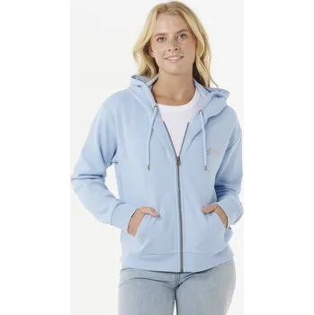 Pánská móda Mikina Rip Curl SUMMER ZIP THRU HOOD Mid Blue velikost XS