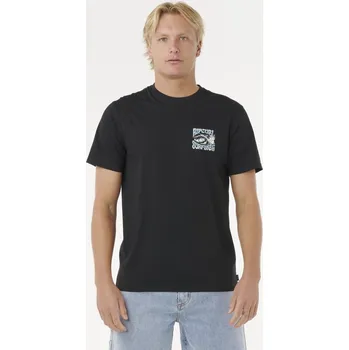 Tričko Rip Curl HAZED & TUBED TEE Black velikost S