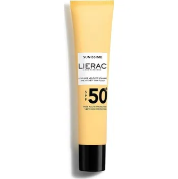 Přípravek na opalování Lierac Sunissime The Velvety Sun Fluid SPF 50 - Opalovací pleťový fluid 40 ml